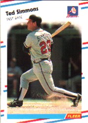 1988 Fleer Baseball Cards      549     Ted Simmons